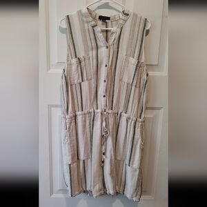 Kelly Renee button up romper size XL